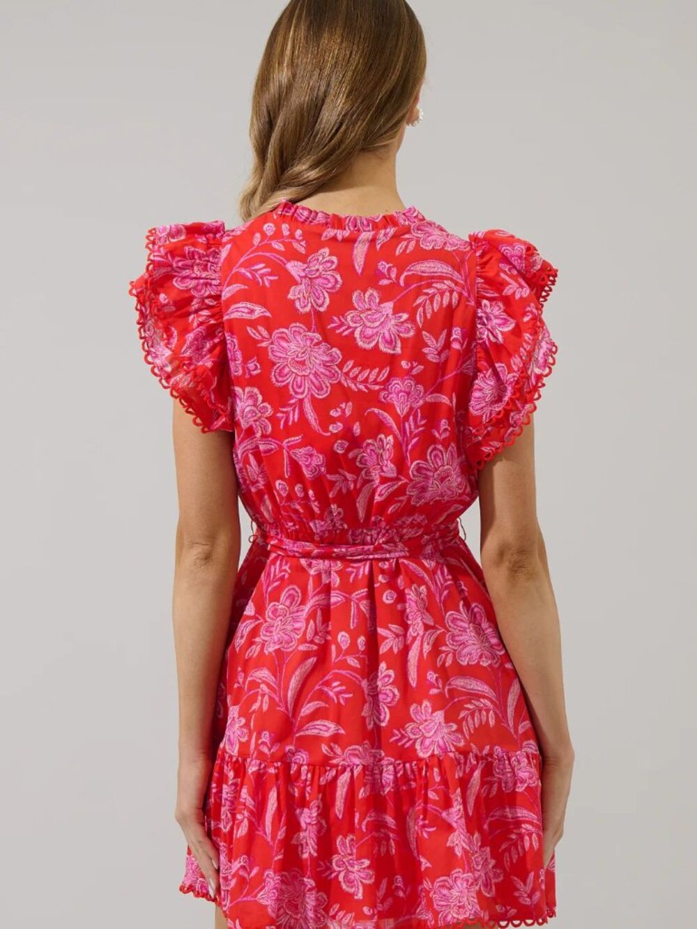 Sugarlips Ruffle Mini Dress - Size S - Picture 2 of 7